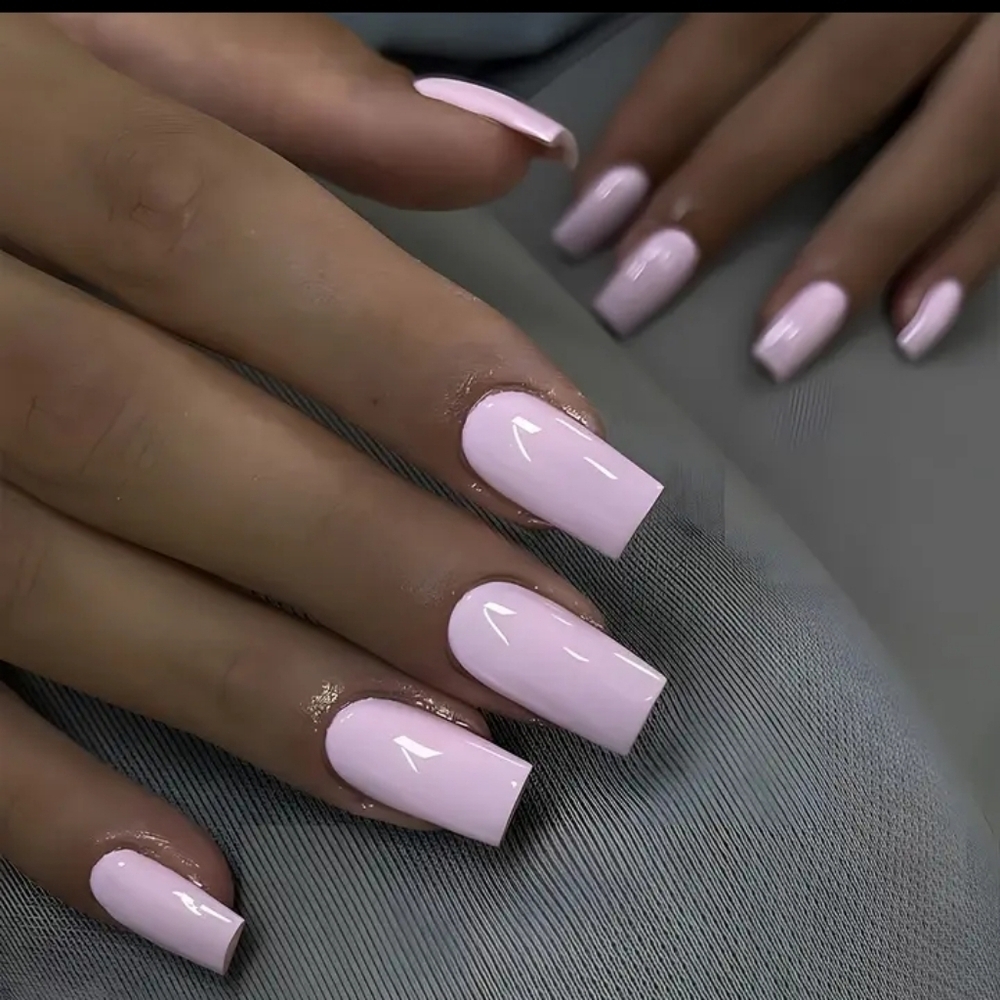 🔥3/$21 Glossy Pink Press on nails